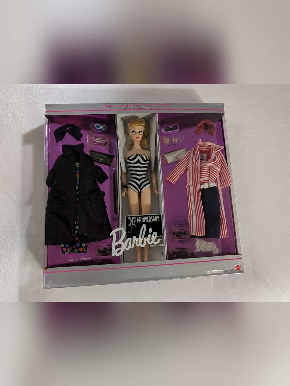Vintage 1993 Barbie Doll 35th Anniversary Keepsake Collection, Unopened Box